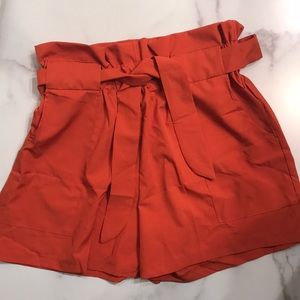 Shein Orange High waisted shorts